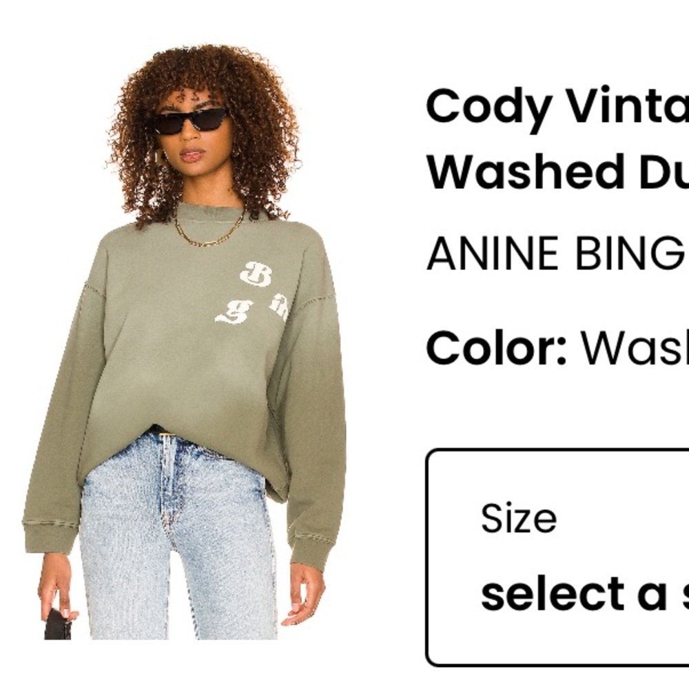 Anine Bing crewneck.